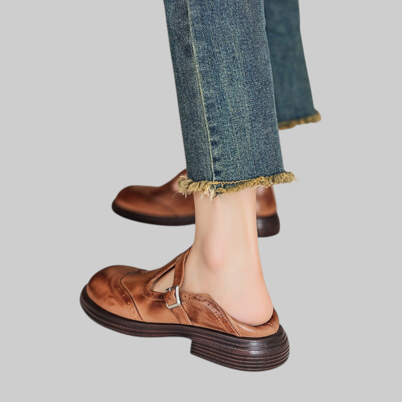 Verda - Elegantes zapatos de piel