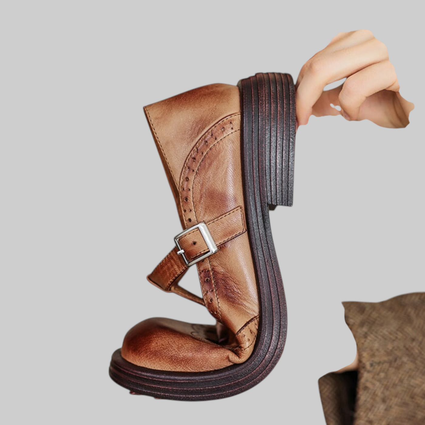 Verda - Elegantes zapatos de piel