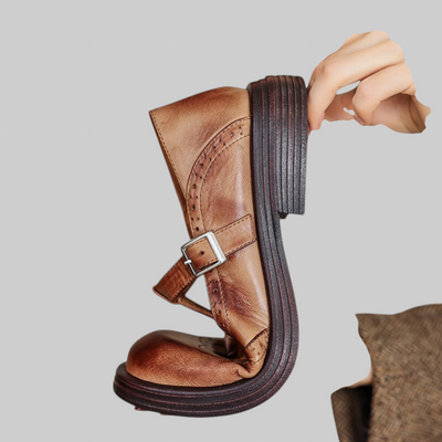 Verda - Elegantes zapatos de piel