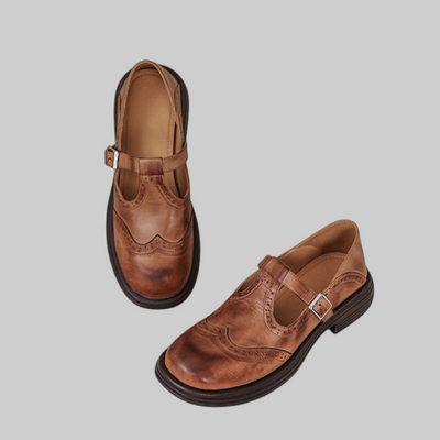 Verda - Elegantes zapatos de piel