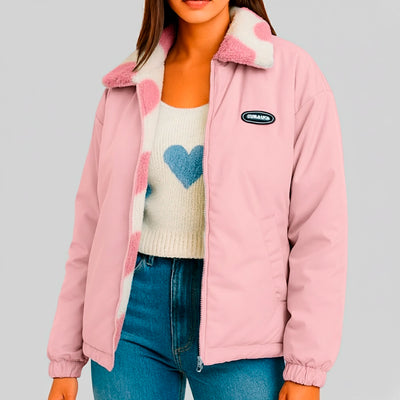 Chaqueta Reversible de Invierno con Forro Aterciopelado