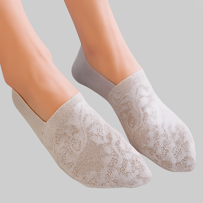 Élise – Pack de 5 Pares de Calcetines Invisibles de Encaje
