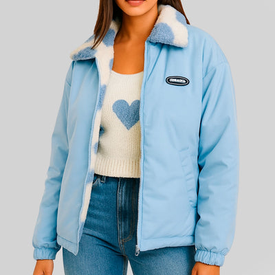 Chaqueta Reversible de Invierno con Forro Aterciopelado