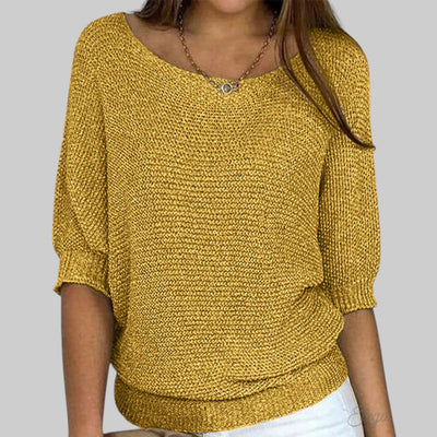 Luigia - Elegante jersey de punto trenzado