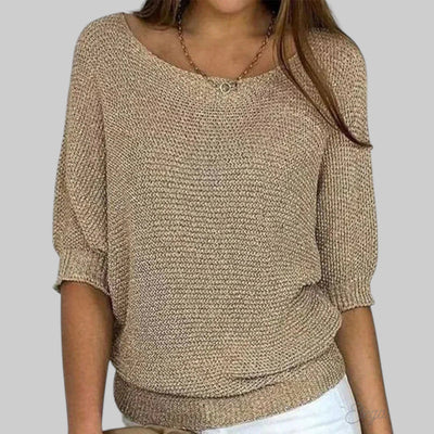 Luigia - Elegante jersey de punto trenzado