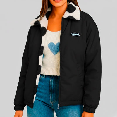 Chaqueta Reversible de Invierno con Forro Aterciopelado